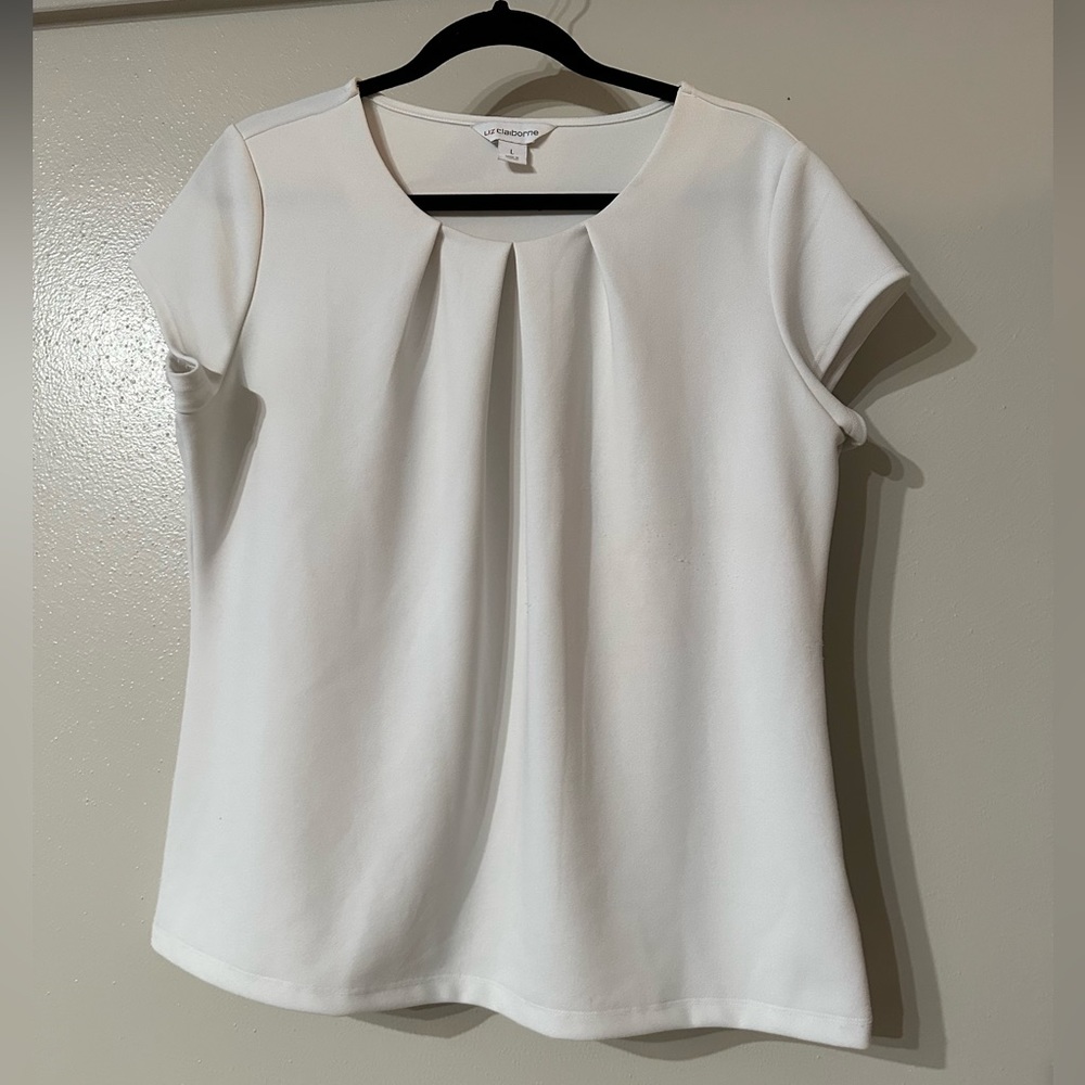 Liz Claiborne White Blouse